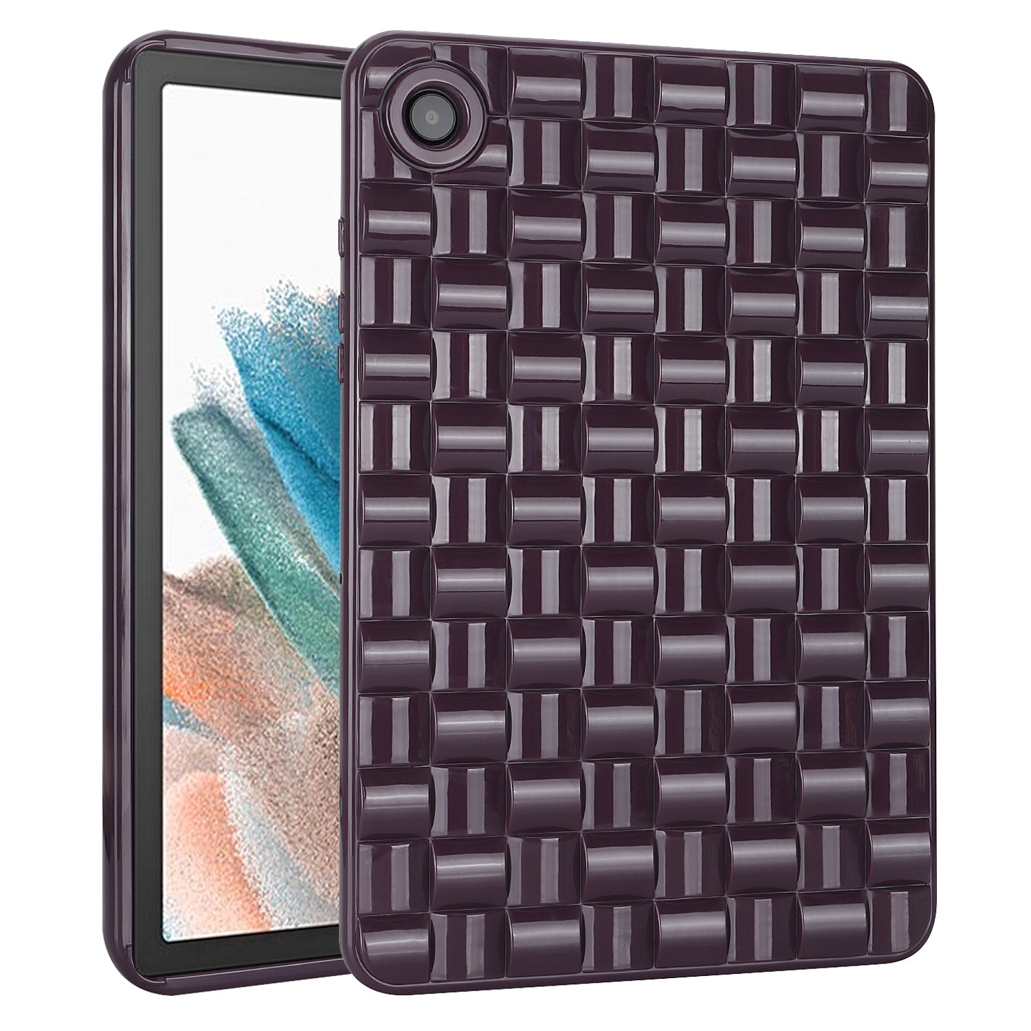 For Samsung Galaxy Tab A8 10.5 (2021) X200 Tab A8 10.5 (2022) TPU Flexible Back Cover Woven Texture Protective Tablet Case For Samsung Galaxy Tab A8 10.5 (2021) X200 Tab A8 10.5 (2022) TPU Flexible Back Cover Woven Texture Protective Tablet Case